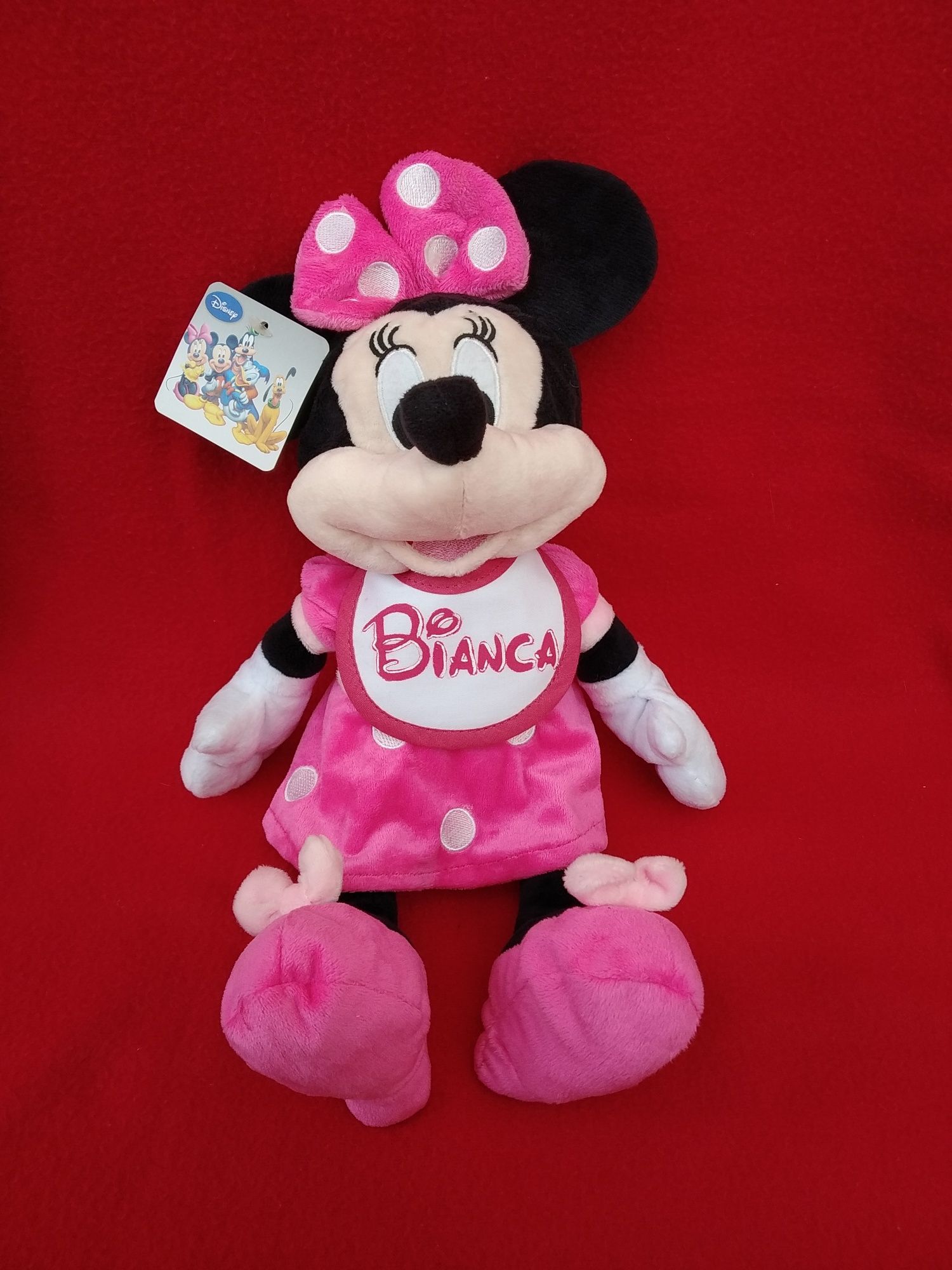 Minnie e Mickey com nome 40 cm