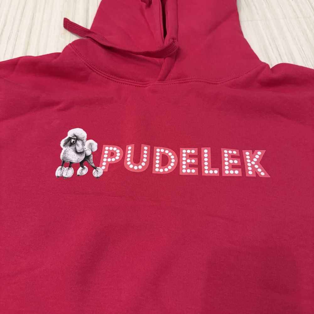 Pudelek - nowa, oryginalna różowa bluza! Unikat. Rozmiar M