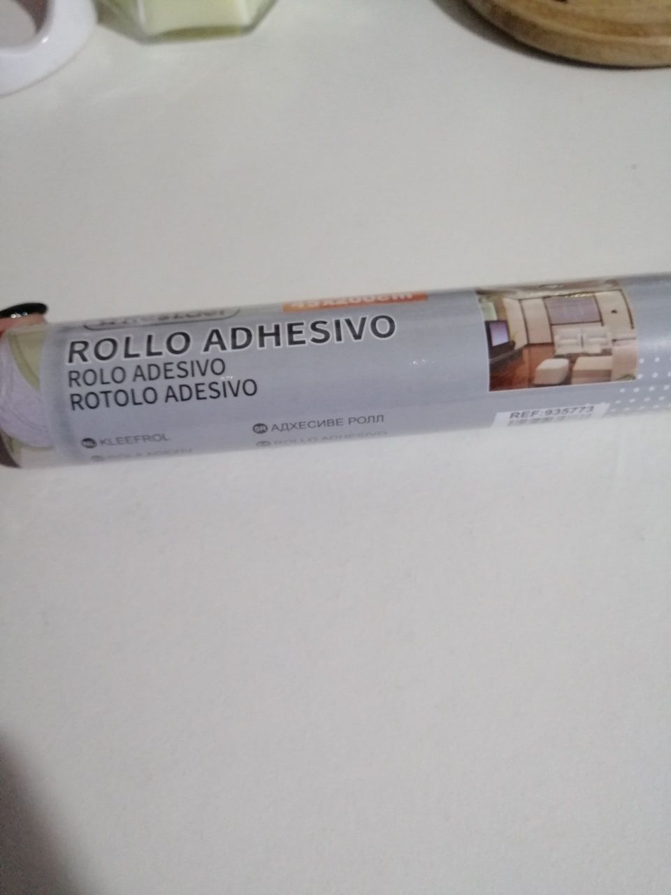 Rolo adesivo tons bege