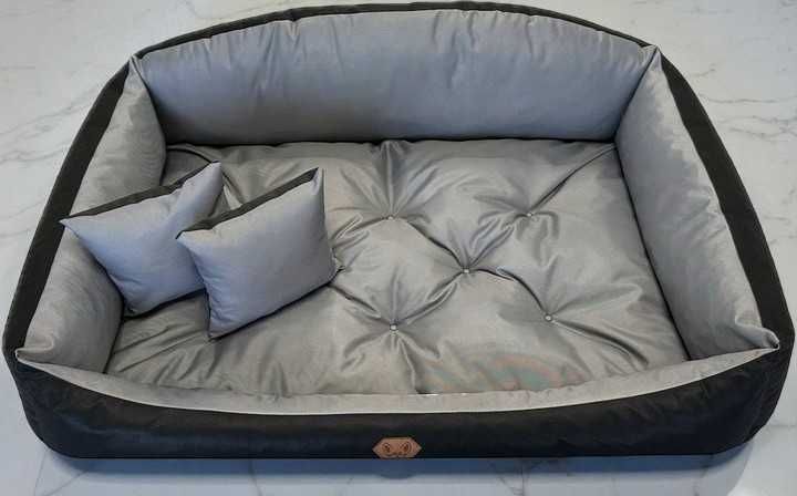Legowisko dla psa 115x95 cm – Duże Szare Wodoodporne Wytrzymałe