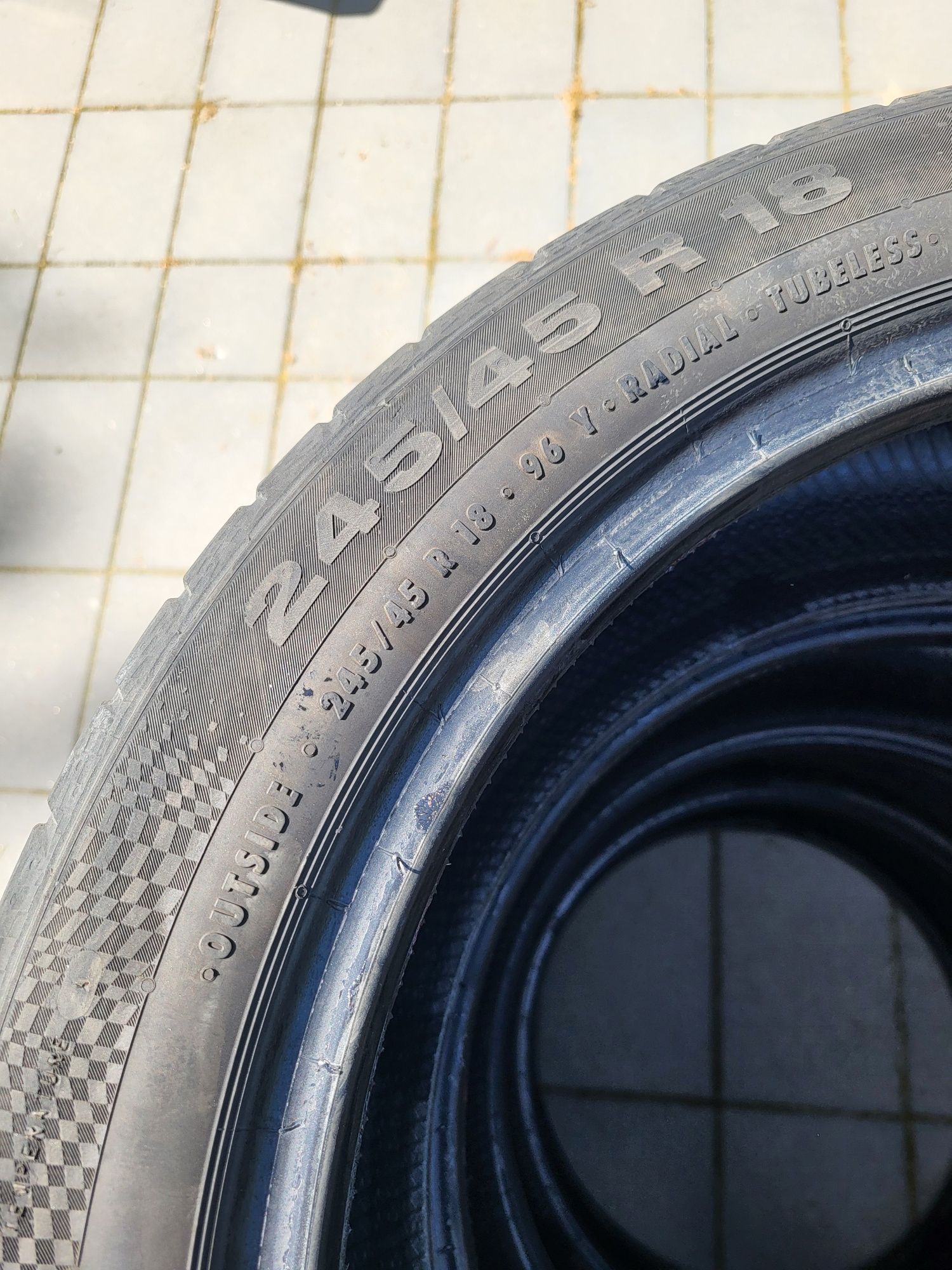 Opony 245/45R18 Continental ContiSportContact 3e SSR RSC BMW 4 szt.