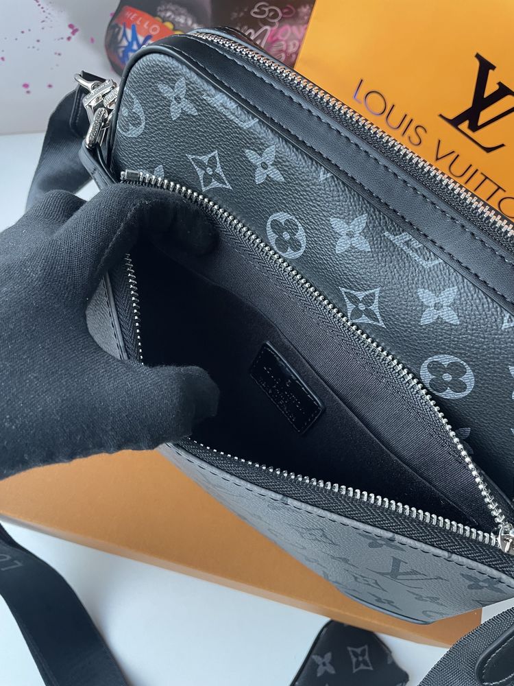Мужская сумка барсетка Louis Vuitton трио
