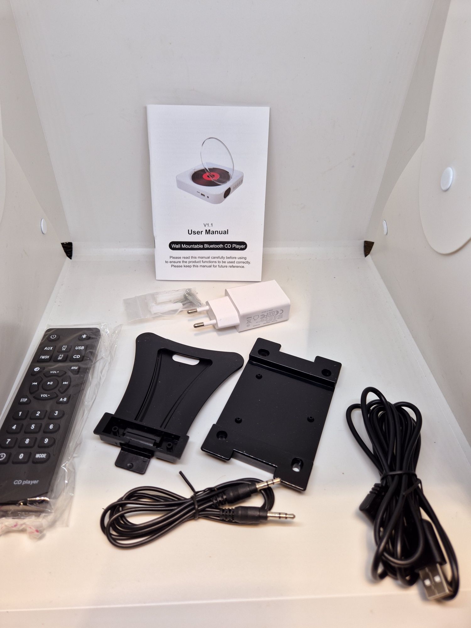 Odtwarzacz przenośny CD player wielofunkcyjny
