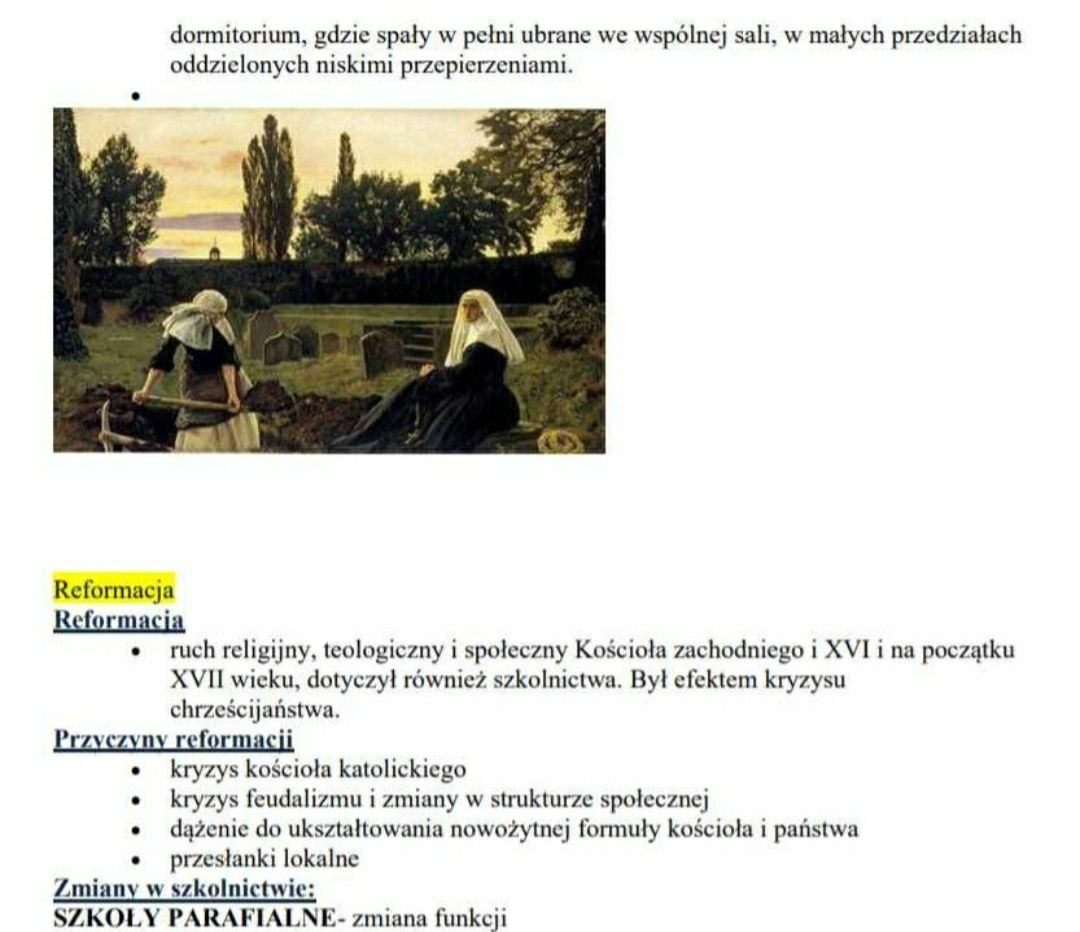 Notatki z historii wychowania- pedagogika