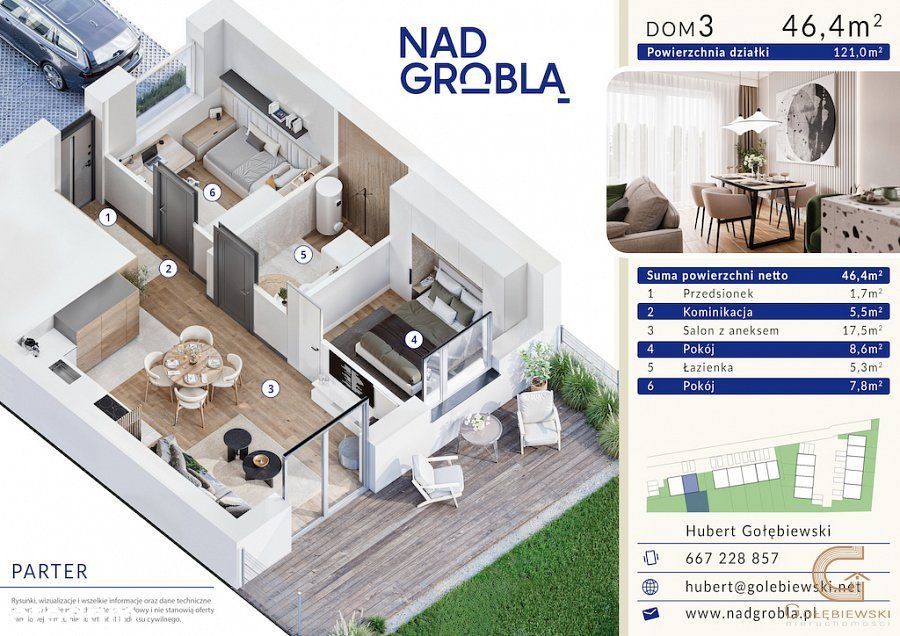 Nad Groblą nowe mieszkanie z ogrodem - budynek C !