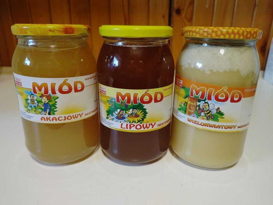 Miód naturalny z rodzinnej, ekologicznej pasieki.