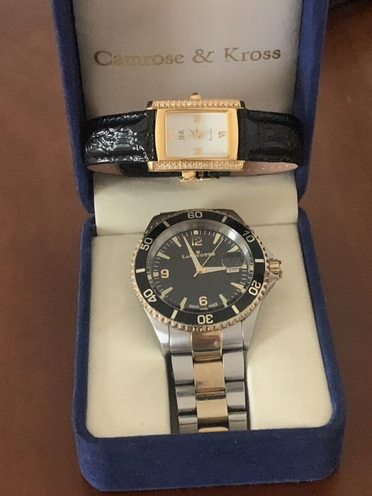 Dois relogios de homem e senhora