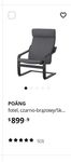 Ikea pöang fotele