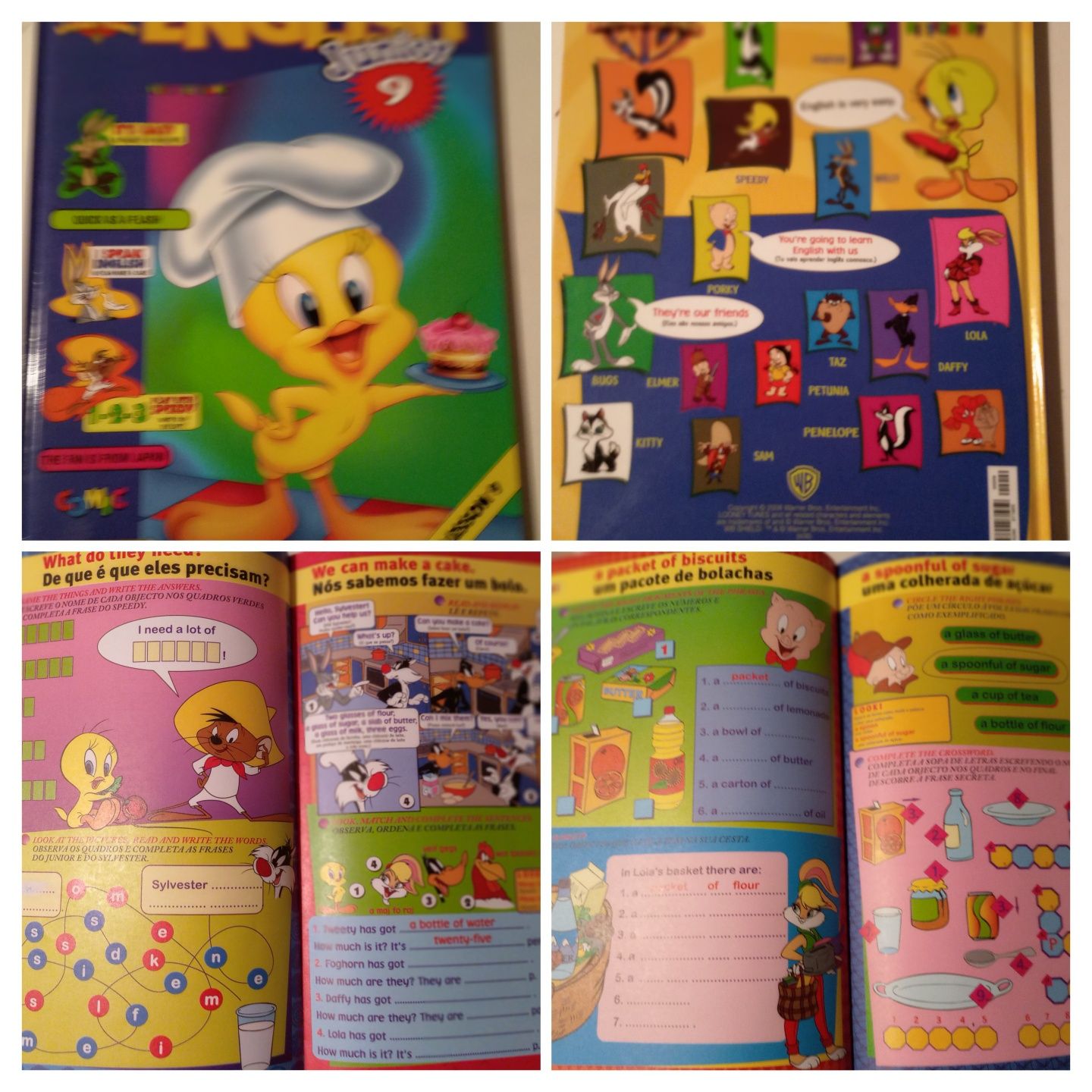 Livros English junior n°8, n°9 e n°11