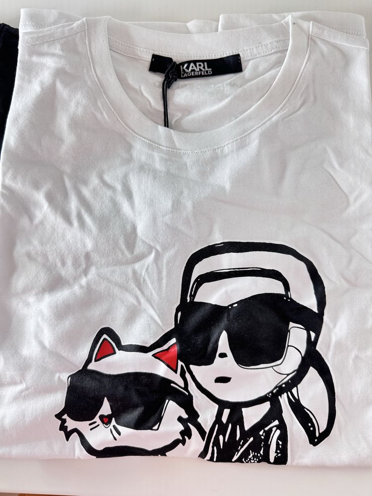 Футболка Karl Lagerfed розміри S, M, жіноча футболка Карл Лагерфельд