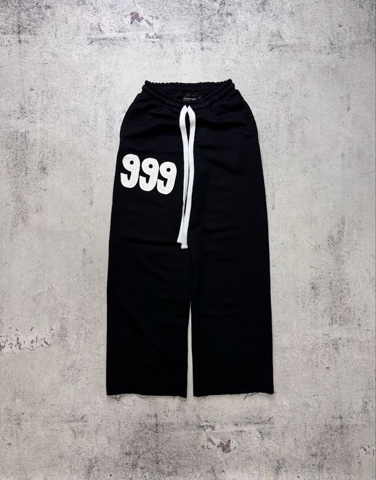 Штани 999yessirskiii Black Чорні есирский "999" Black Sweatpants