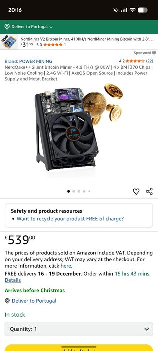 ASIC BTC solo miner NerdQaxe++