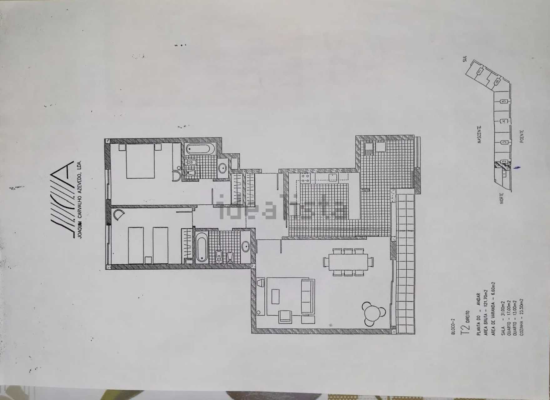 Arrendamento de apartamento t2 na Avenida do Castelo, 43