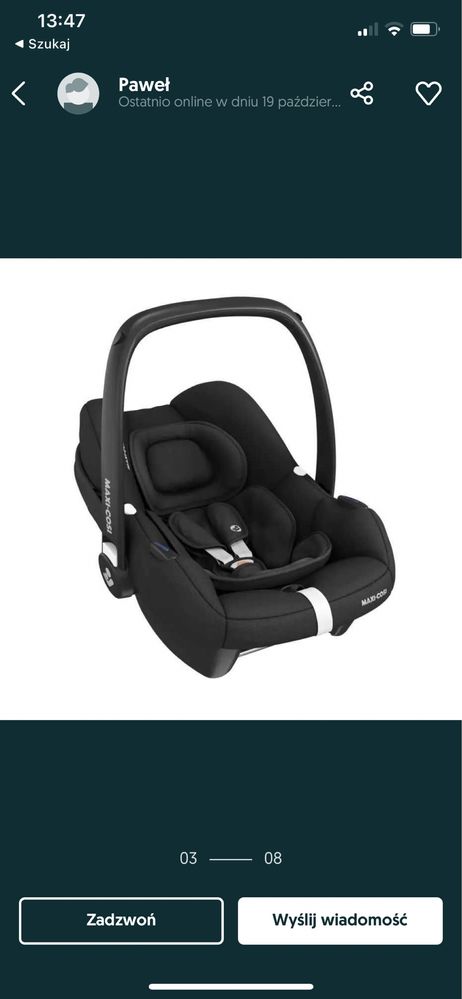 Fotelik Samochodowy CabrioFix i-Size + isofix