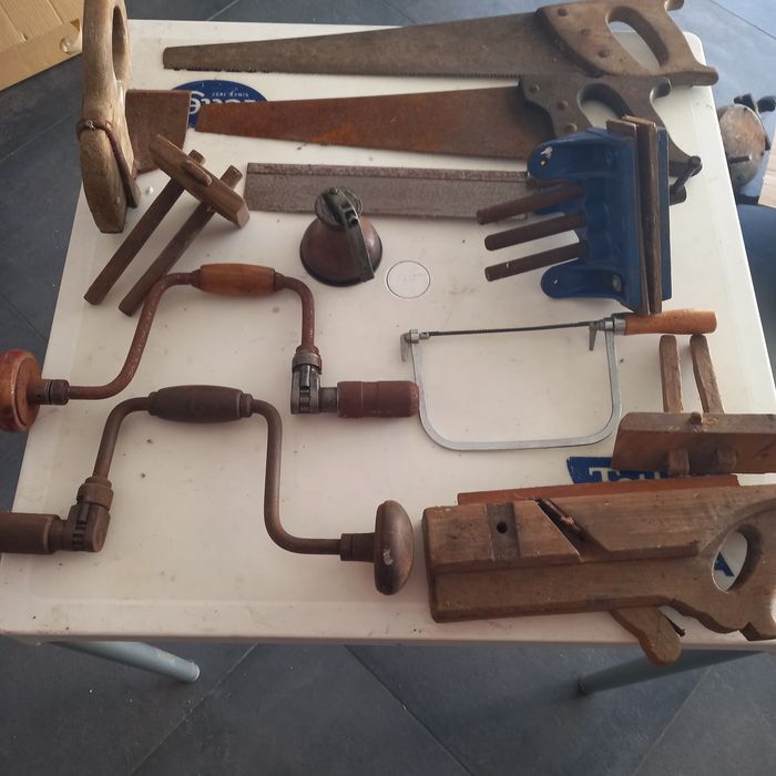 Conjunto de ferramentas carpintaria marcenaria