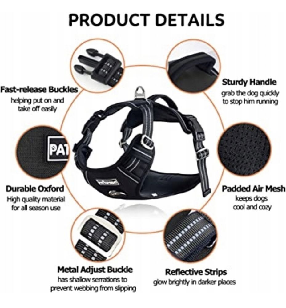 Nowe szelki dla psa firmy Pattepoint.