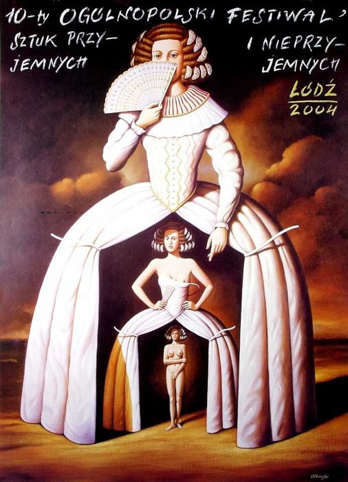 Plakat Rafał Olbiński
Festiwal Sztuk Przyjemnych i Nieprzyjemnych