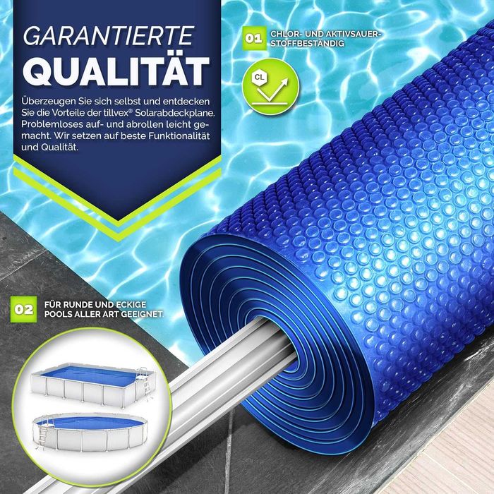 Solarna plandeka do ogrzewania basenu