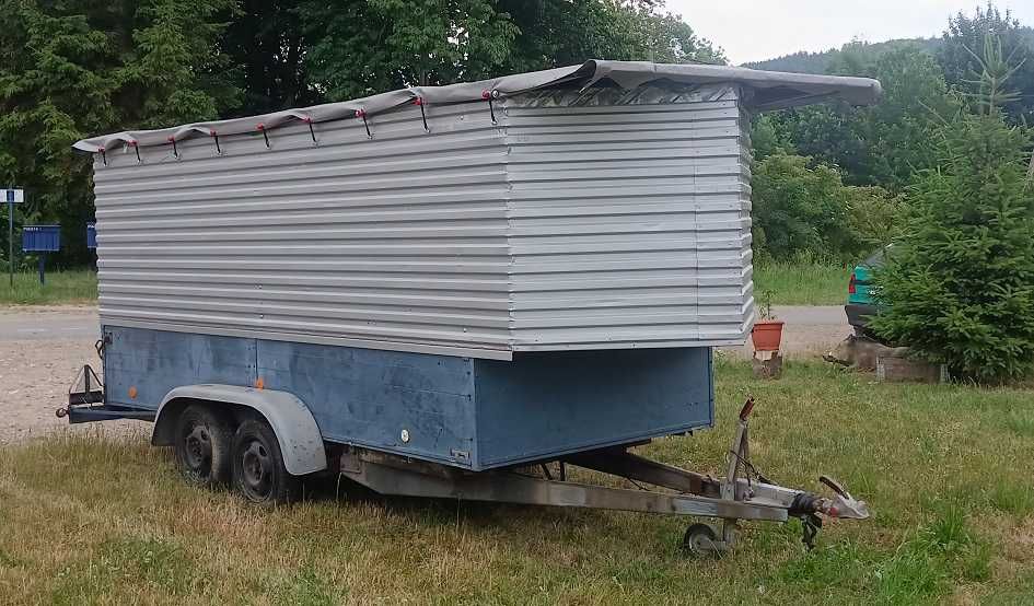 1300DMC, zabudowa, furgon, wielofunkcyjna, duża 4x1,6m, unoszony dach