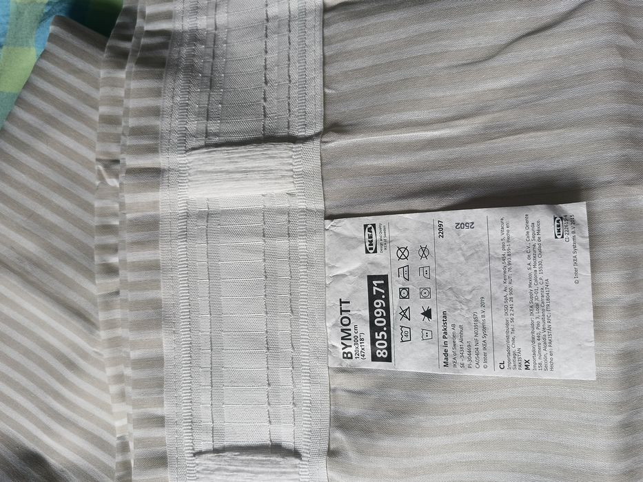 2 zasłony, firanki IKEA Bymott 120x300 NOWE. Komplet 2 sztuki. Firana.