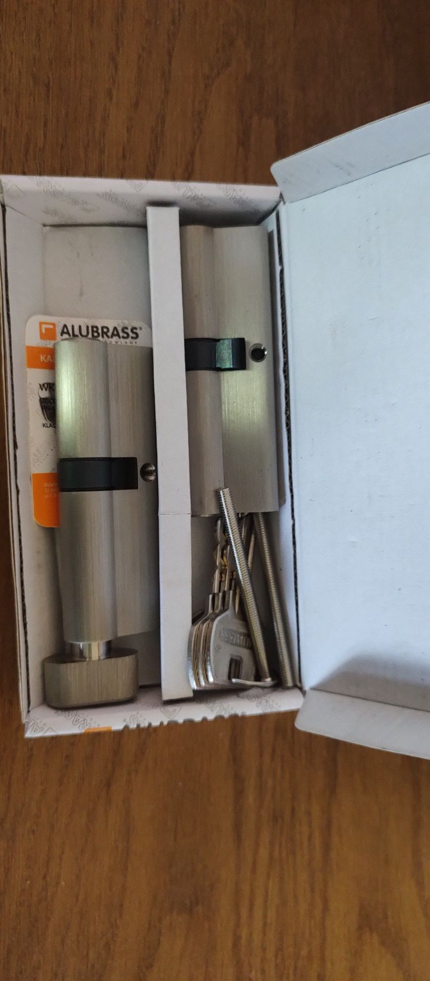 Alubrass nowe podwójne wkładki zamka drzwi 9cm z kartą 5 kluczy