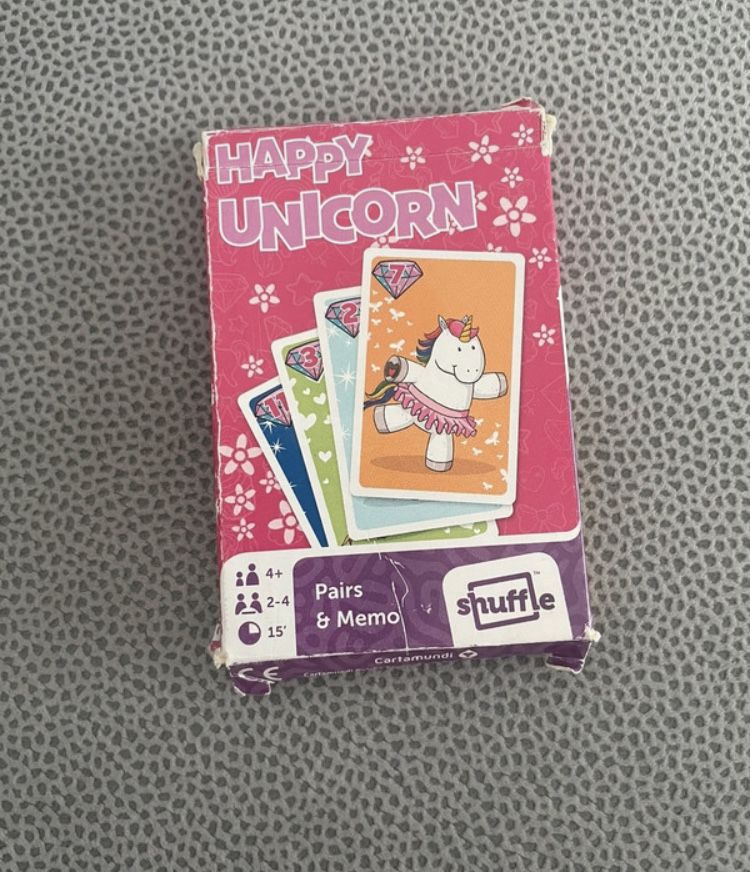 Karty PIOTRUŚ I Memo - Happy Unicorn