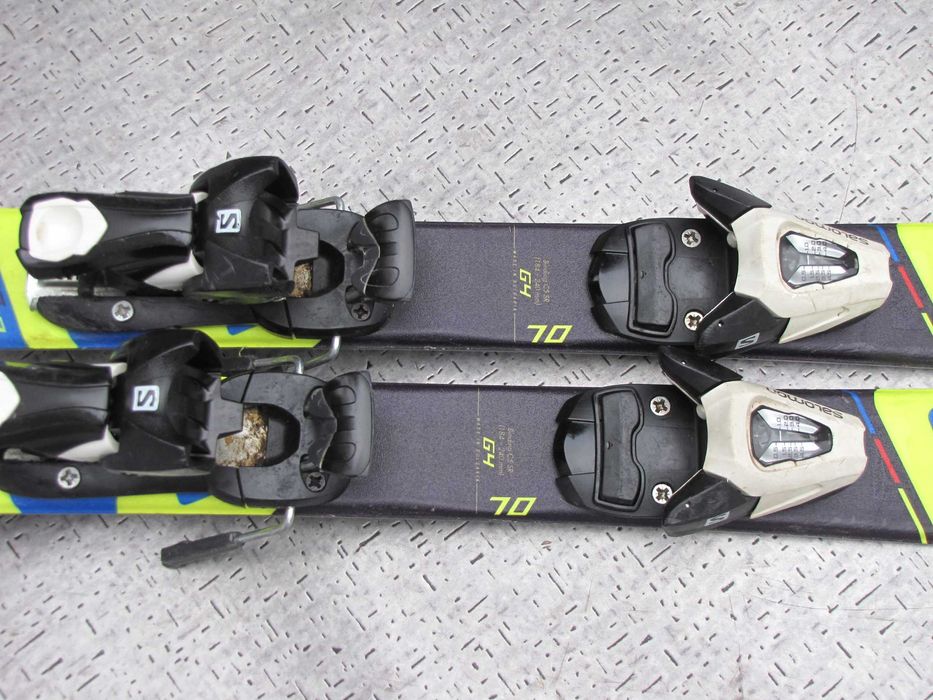 Świetne dziecięce narty SALOMON XRACE 70 cm! Po serwisie, Db stan!