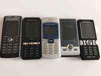 Zestaw starych telefonów sony Ericsson