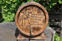Beczka Dębowa 20 L 100% szczelna na prezent alkohol bimber wino whisky