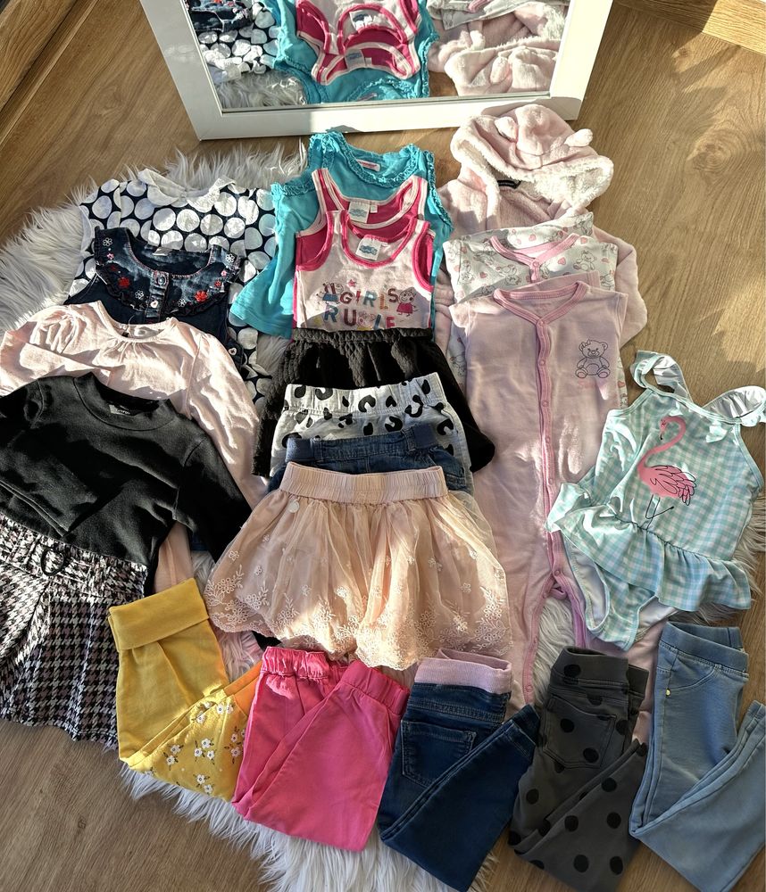 Paka paczka ubran dziewczynka 86/92 H&M Cool Club i inne