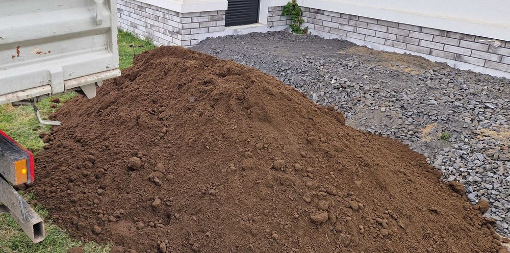 Transport Wywrotka Piasek Żwir Kamień Ziemia Beton Koparka Granit Grys