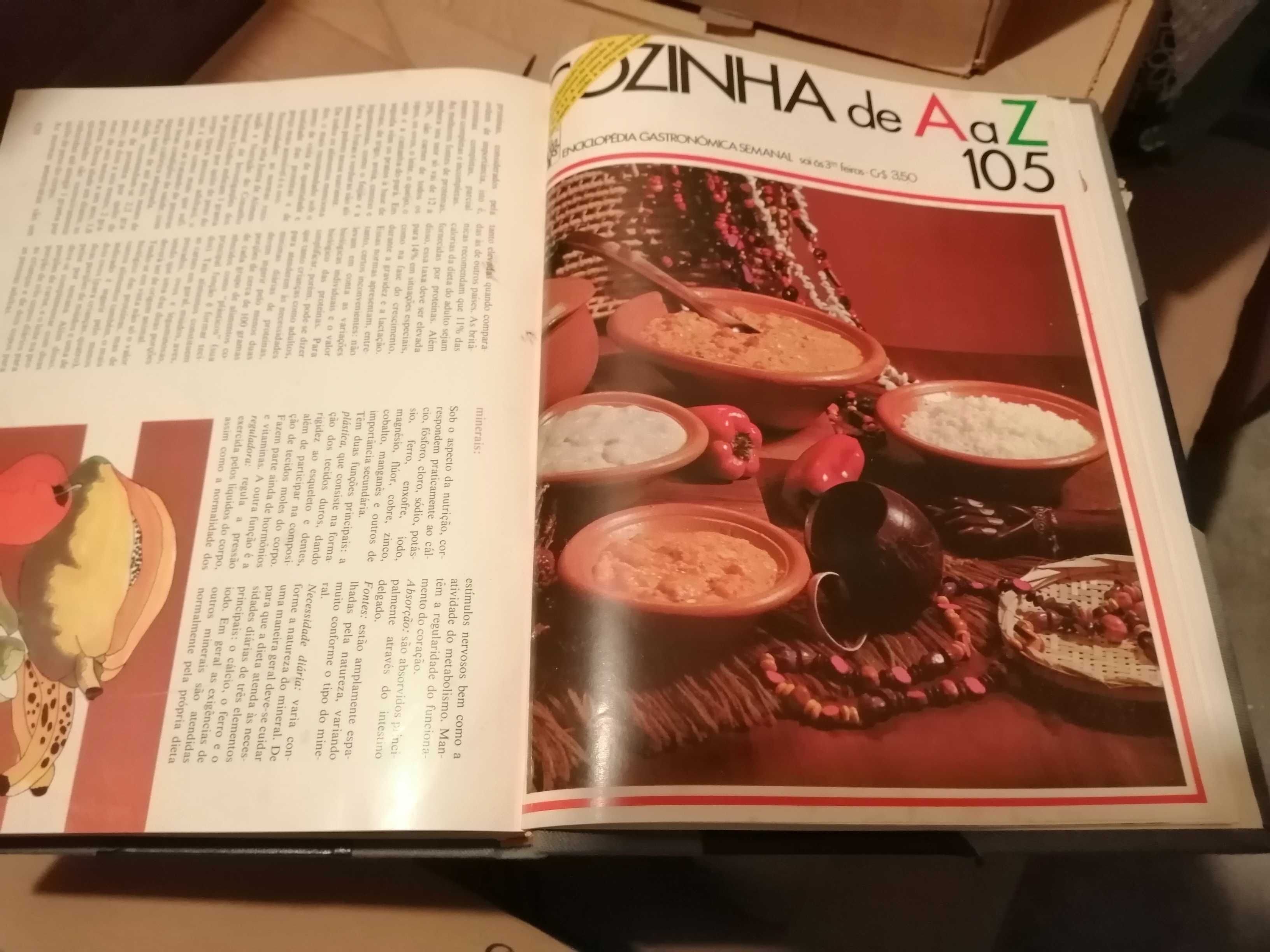 Cozinha de A a Z - 105 fascículos (encadernados em 4 volumes)