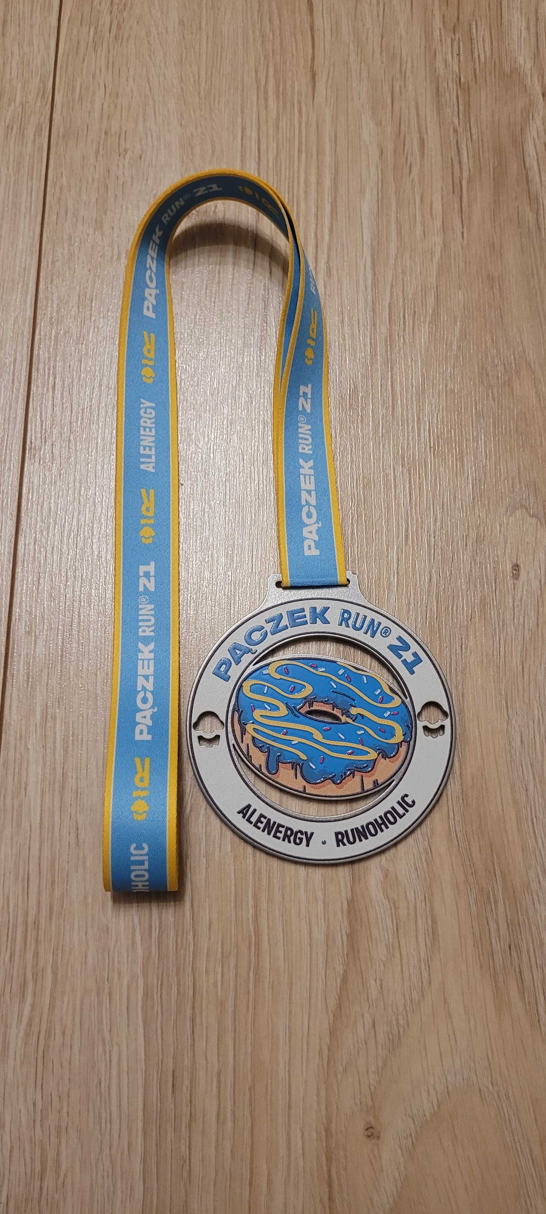 Medal "Pączek Run 2021" / trofeum, bieganie, sport