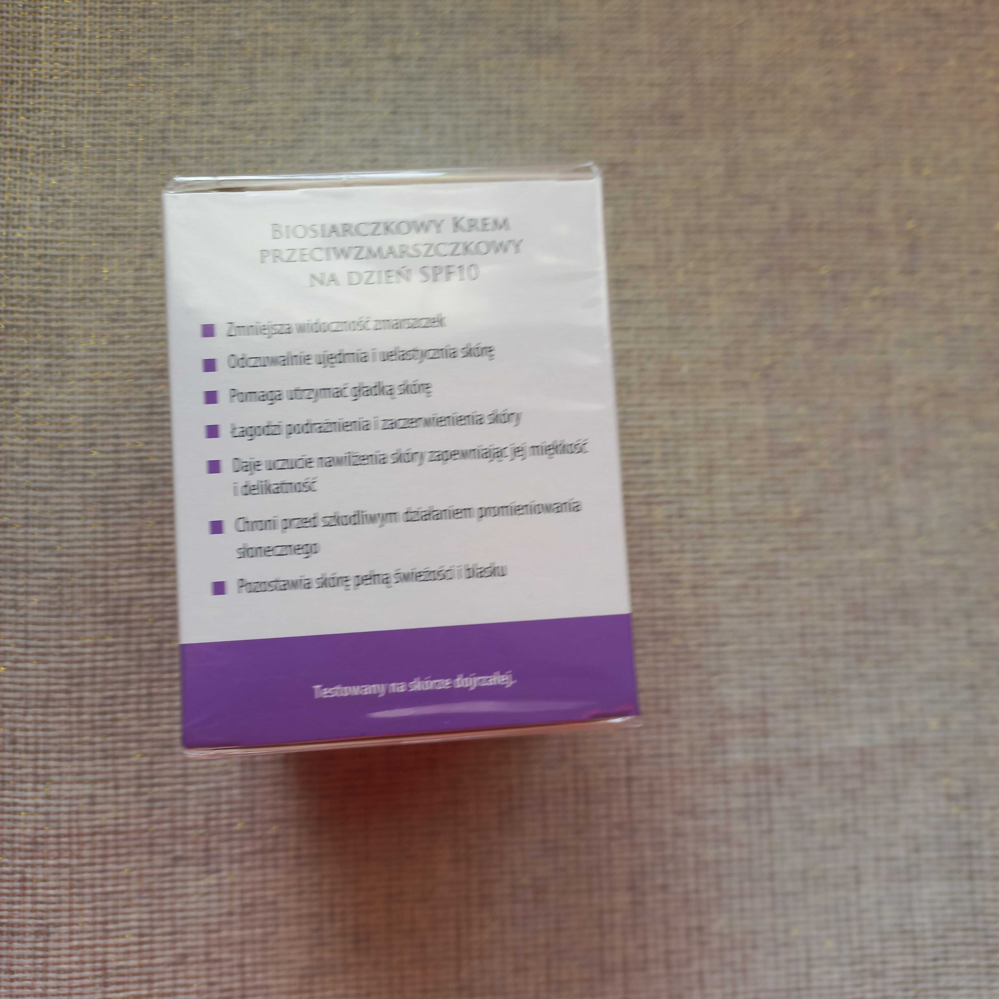 Nowy Biosiarczkowy Krem przeciwzmar. do twarzy na dzień, 50 ml torebka