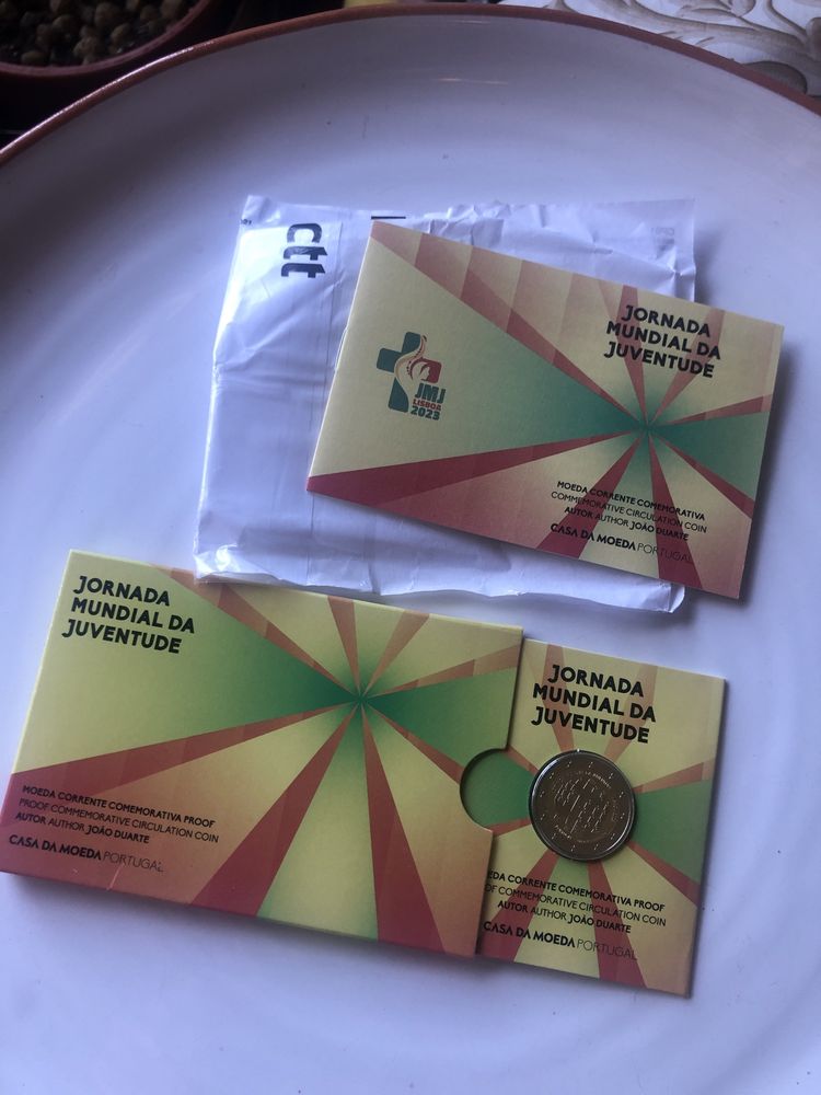 Moedas 2€ - Jornada Mundial da Juventude Proof e BNC