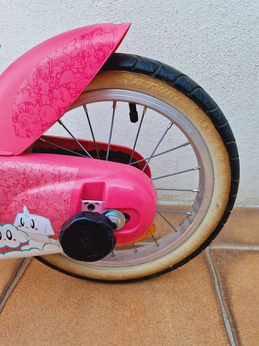 Bicicleta Btwin cor-de-rosa roda 14''