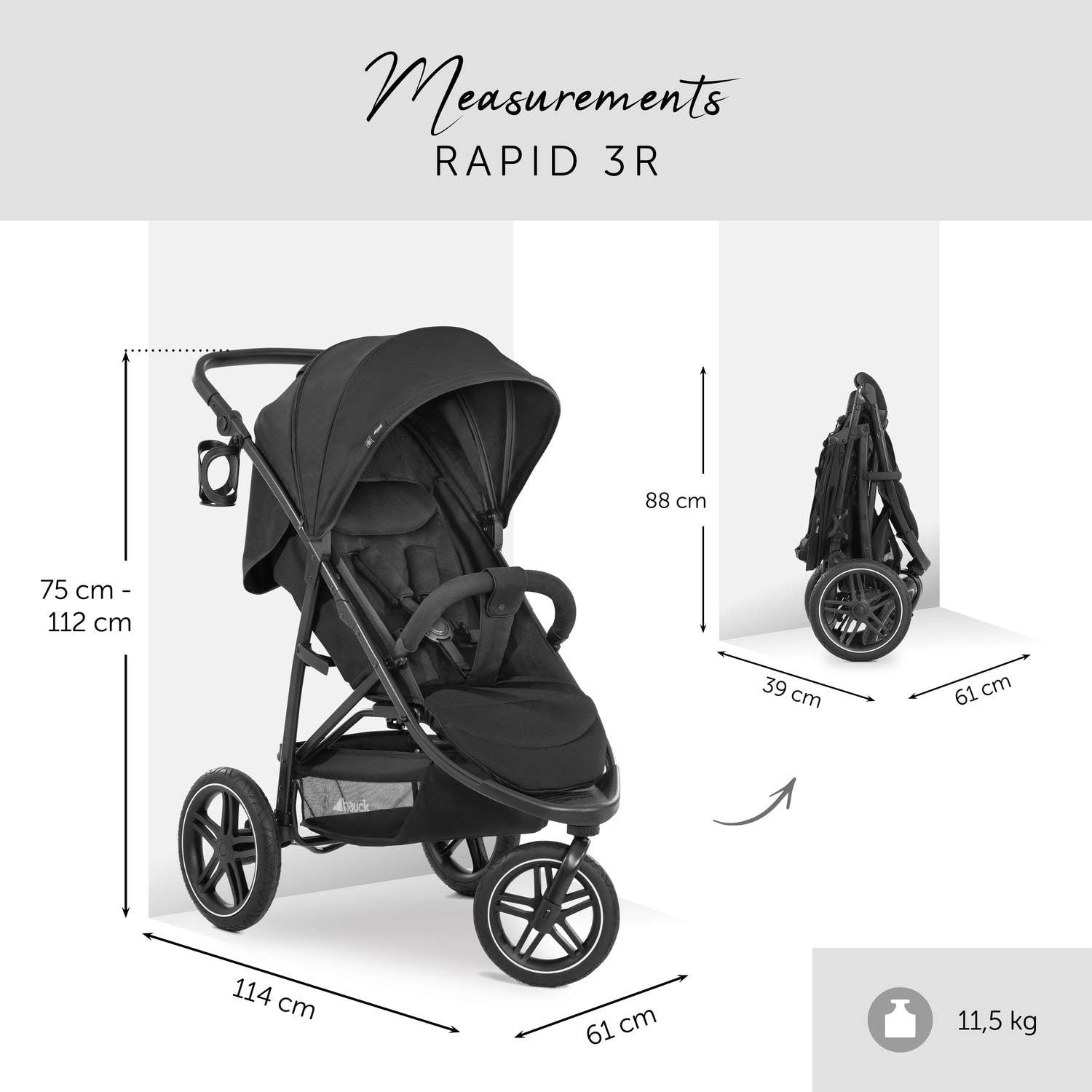 Wózek spacerowy Hauck Rapid 3R