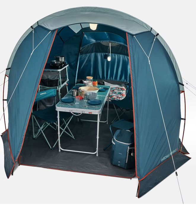 Tenda de Campismo Quechua Arpenaz 4.1 – 4 Pessoas (1 Quarto + Espaço d
