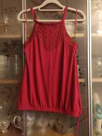 Czerwona bluzka na ramiączkach, Orsay, M
