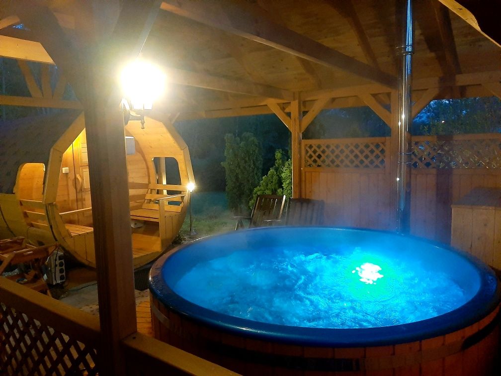 Domki nad jeziorem Krąg, Basen, Sauna, Jacuzzi, Kominek, Sprzęt Wodny