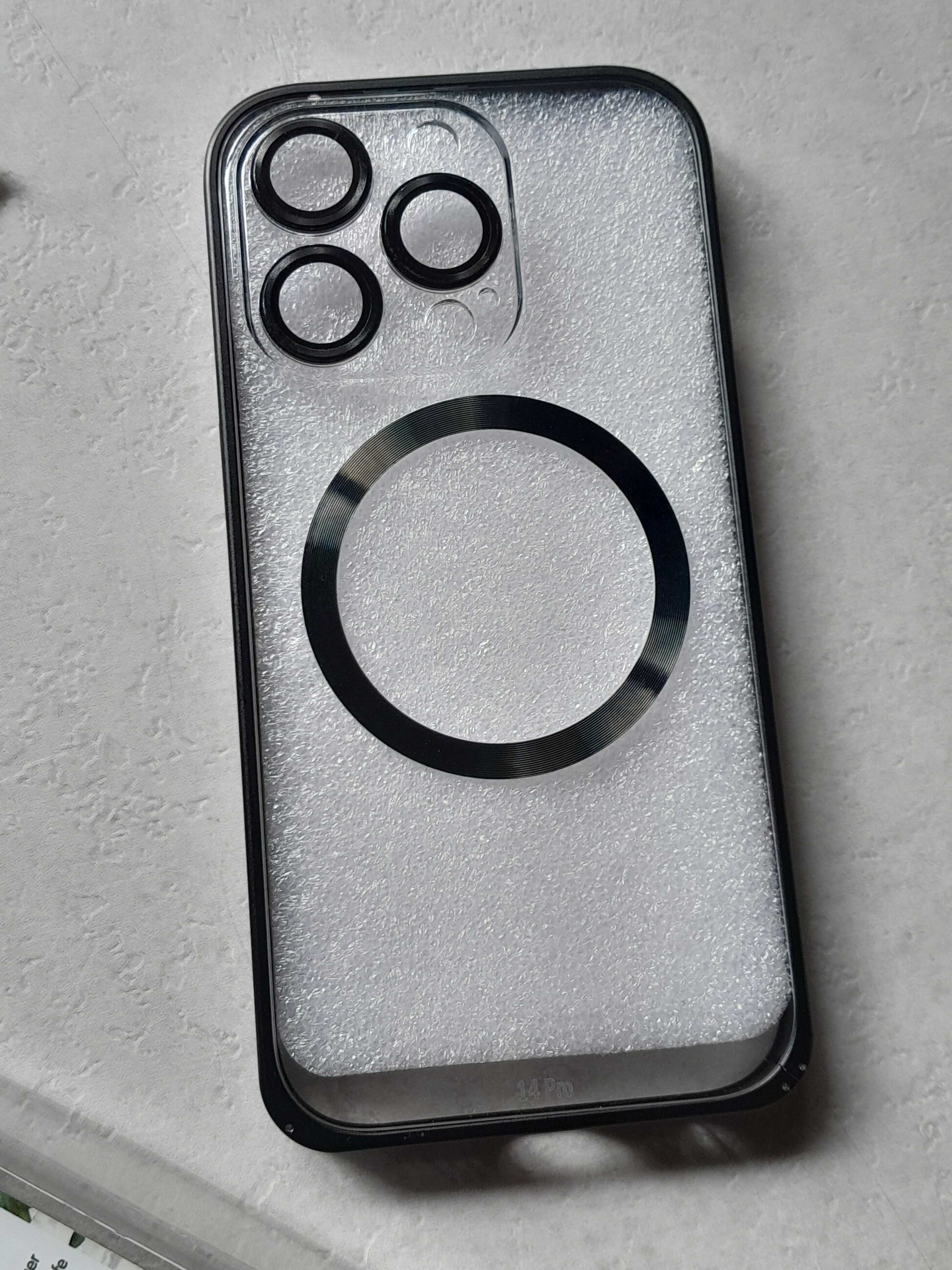 Etui magnetyczne case do iPhone 14 Pro 6,1" czarne nowe outlet