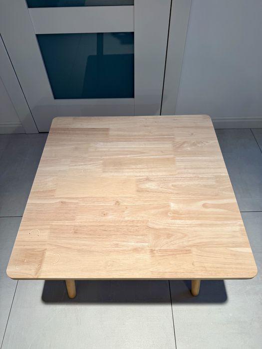 Drewniany stół i krzesło z niedźwiedziem -ZARA