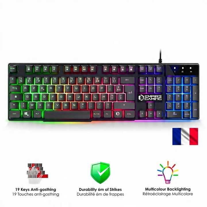 Klawiatura do gier Empire Gaming MK800 RGB Mysz +podkładka dla gracza