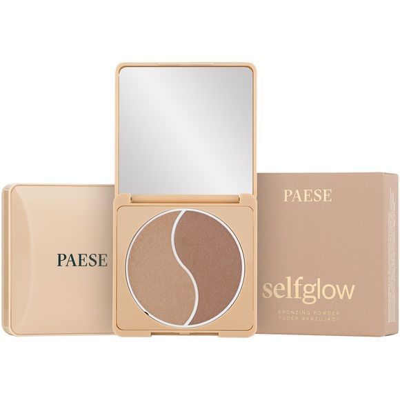 Puder Brązujący Paese Self Glow Medium - Efekt Naturalnej Opalenizny