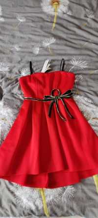 Sukienka czerwona RINASCIMENTO L wesele, chrzciny