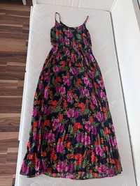 Oasis suknia plisowana w kwiaty S maxi