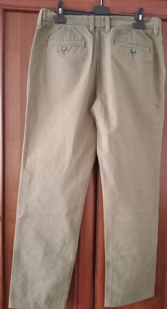 Spodnie męskie, rozmiar 32 L,marki Next Straight100% bawełna,oliwkowe