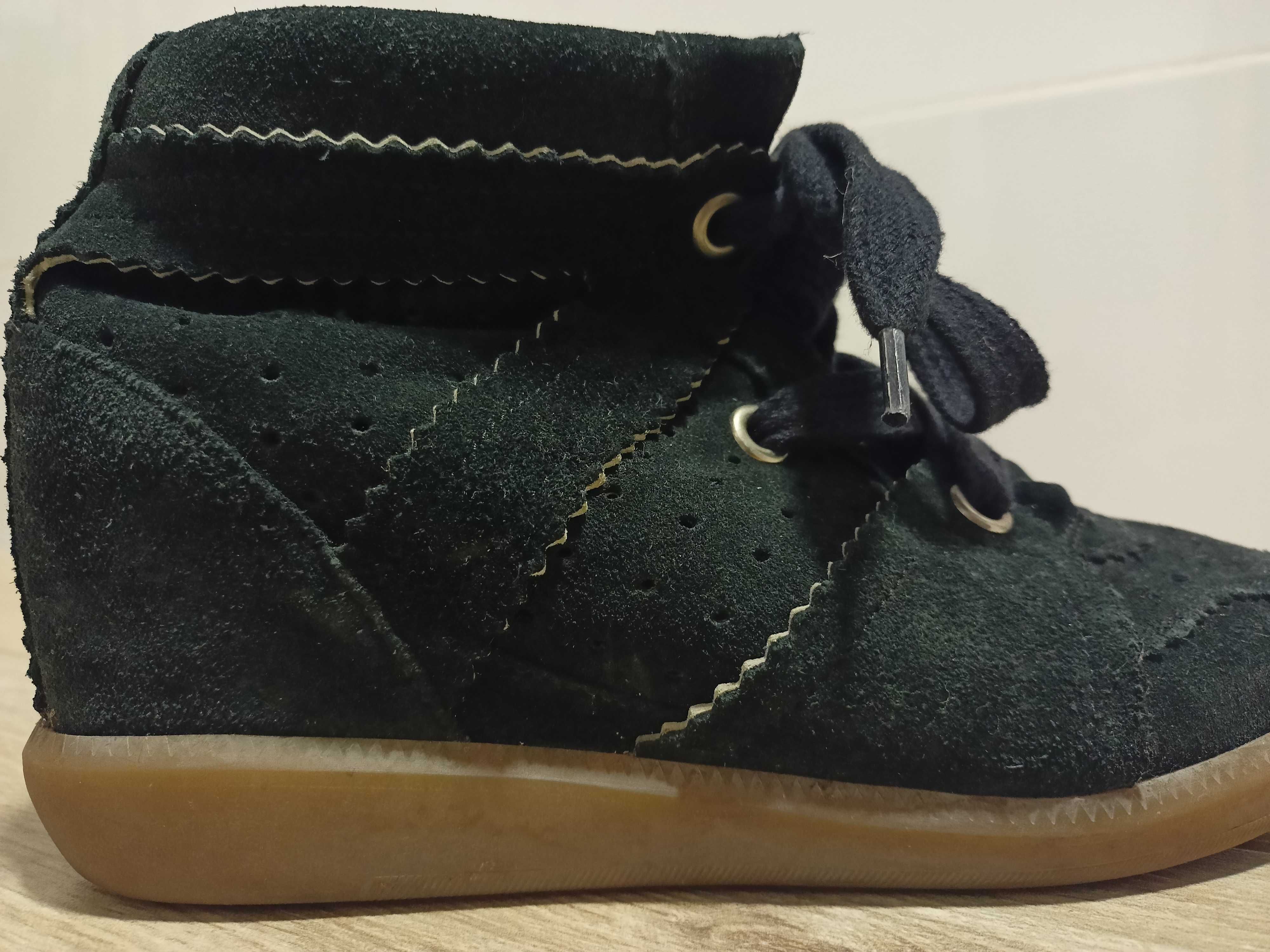 Buty sneakersy na koturnie Isabel Marant bobby