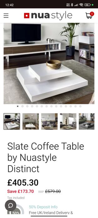 Mesa de centro com design moderno