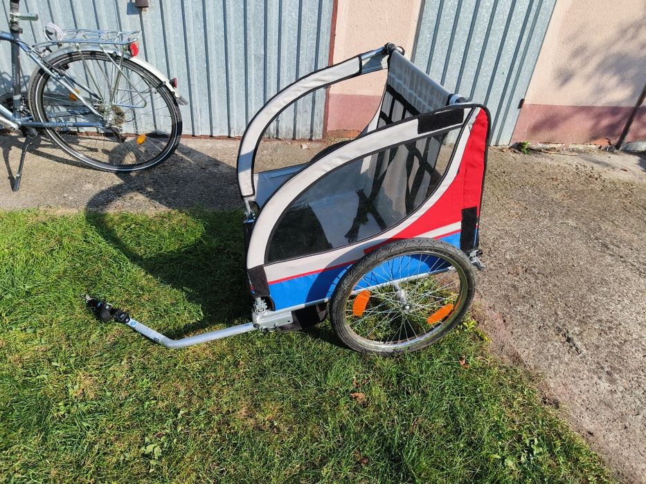 Riksza przyczepka rowerowa wozidło dla dzieci przyczepka